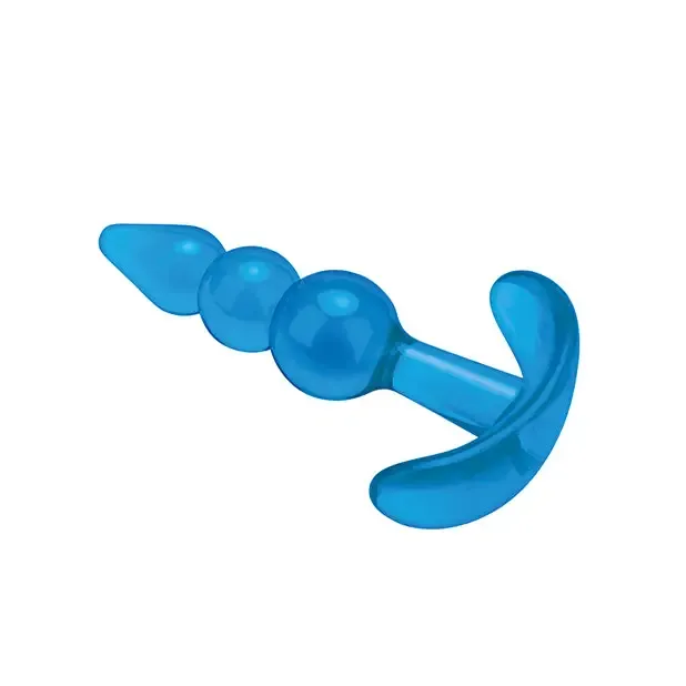 Electric Eel INC Anal Blue Line C B 375 Beginners Beaded Plug Jelly Blue Electric Eel INC Anal Blue Line C B 375 Beginners Beaded Plug Jelly Blue
