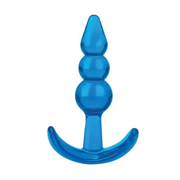 Electric Eel INC Anal Blue Line C B 375 Beginners Beaded Plug Jelly Blue Electric Eel INC Anal Blue Line C B 375 Beginners Beaded Plug Jelly Blue