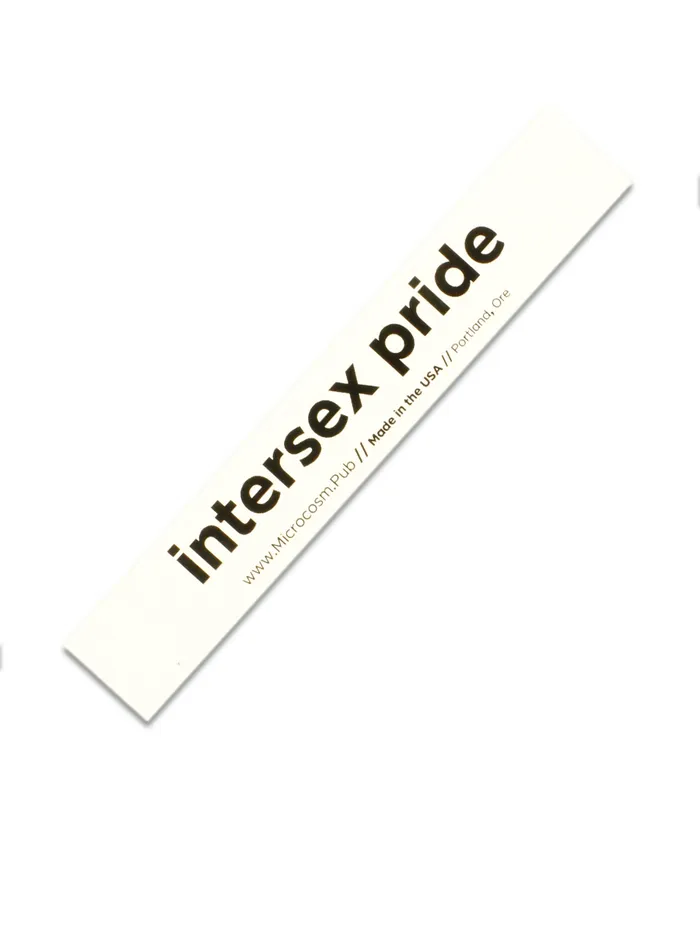 Intersex Pride Sticker Microcosm Vibrators
