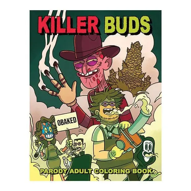 WoodRocket Vibrators Wood Rocket Killer Buds Adult Coloring Book