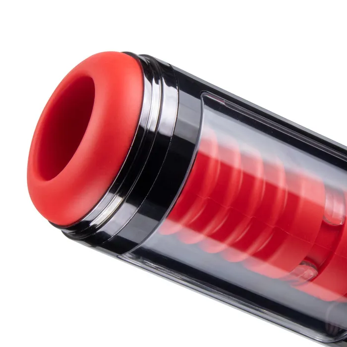 Earlypeach Male Sex Toys 7 Thrusting Vibrating Modes Flame Rose Masturbator