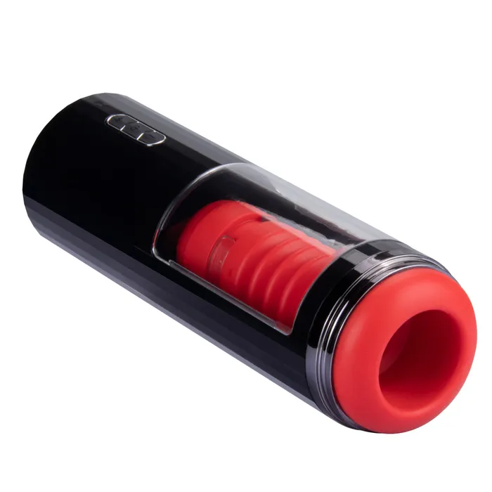 Earlypeach Male Sex Toys 7 Thrusting Vibrating Modes Flame Rose Masturbator