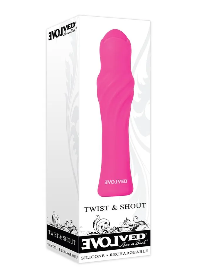 Evolved Female Sex Toys Twist and Shout Silicone Rechargeable Vibrator