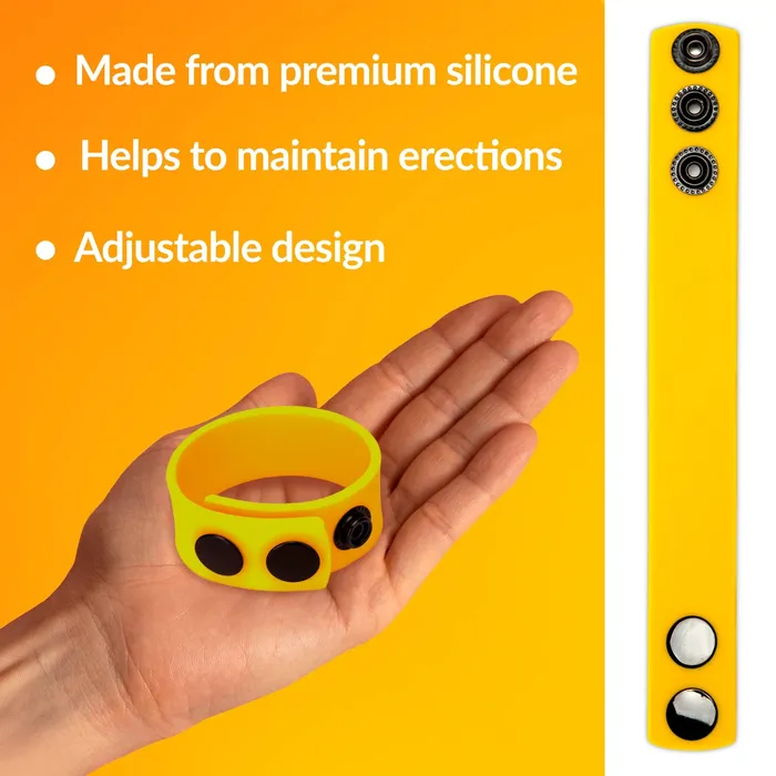 Me You Us Male Sex Toys Me You Us Silicone Cock Strap Yellow
