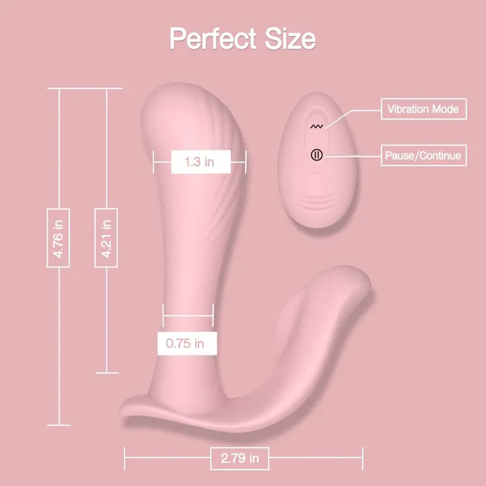 Tracys Dog Wearable Panty Vibrator With Wireless Remote Pink Tracys Dog Female Sex Toys