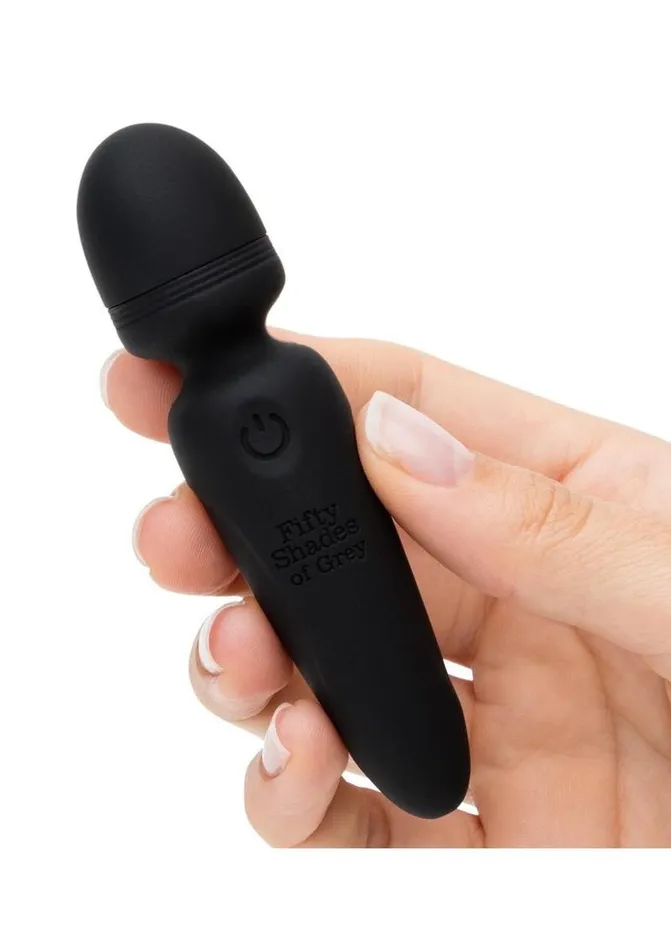 Vibrators Fifty Shades Of Grey Sensation Rechargeable Silicone Mini Wand Vibrator Fifty Shades of Grey