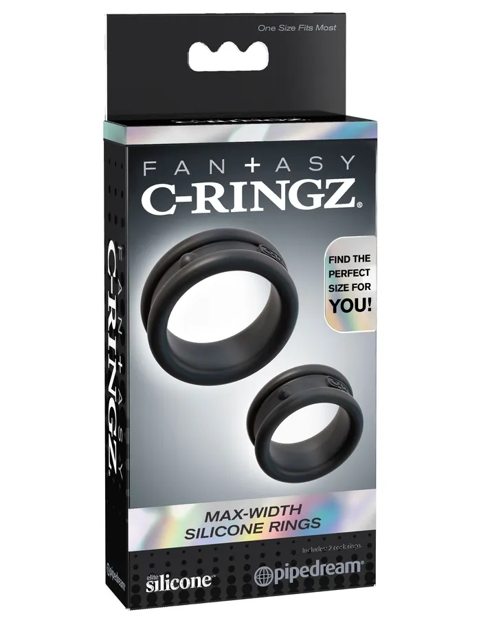 Fantasy CRingz Max Width Silicone Rings Black Pipedream Anal Fantasy CRingz Max Width Silicone Rings Black Pipedream Anal