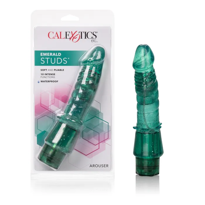 Vibrators CalExotics Emerald Studs Arouser Vibrators CalExotics Emerald Studs Arouser