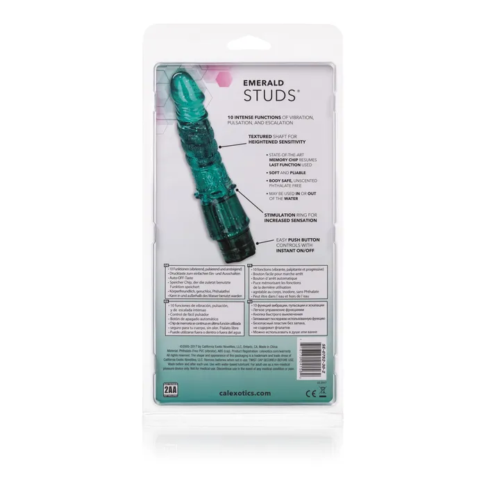 Vibrators CalExotics Emerald Studs Arouser Vibrators CalExotics Emerald Studs Arouser